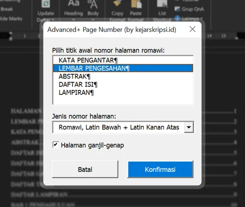 Fitur Pembuatan Nomor Halaman di Microsoft Word Otomatis